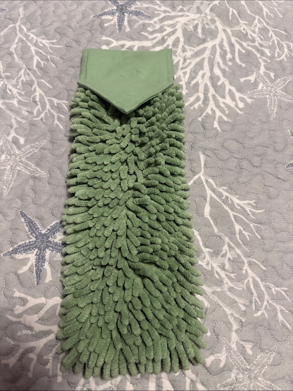 Norwex-Green Chenille Microfiber Duster Mop Sleeve - Soft Home Accent